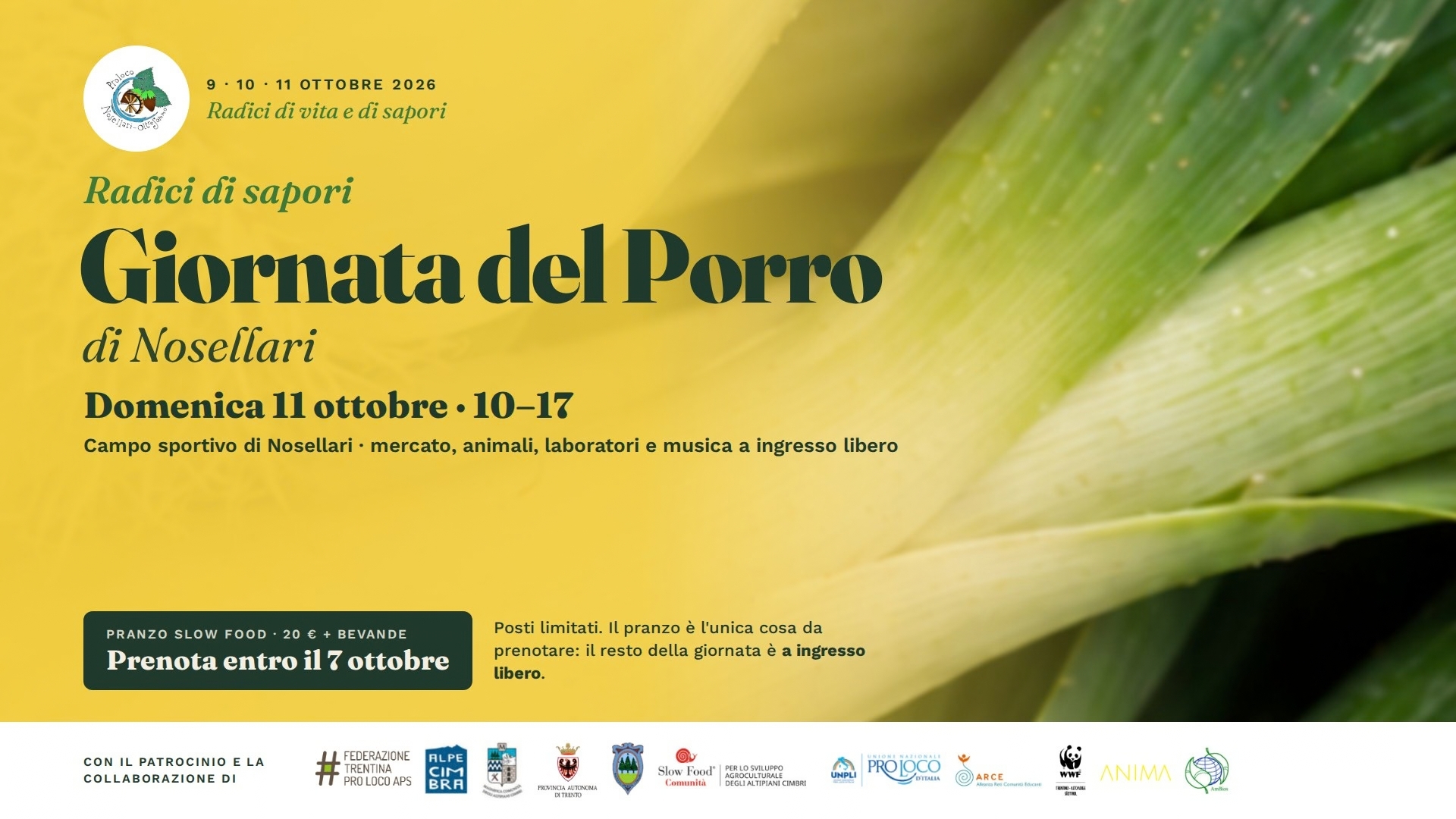 Giornata del Porro di Nosellari - domenica 11 ottobre 2026
