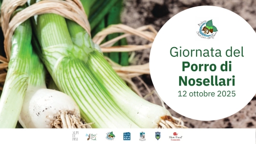 Grafica Evento Giornata del porro di Nosellari - 12 ottobre 2025